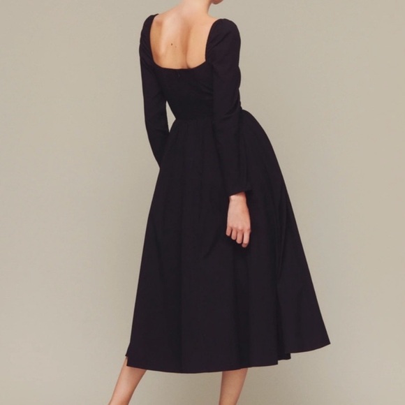 Reformation Elly Black Long Sleeve Dress - Never Worn with Tags - Picture 1 of 8